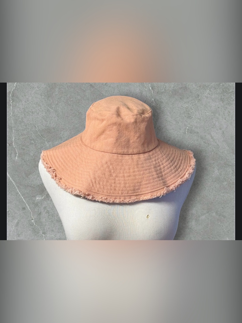 Kooringal Ladies Bay Floppy Bucket Hat in the Dusty Pink / Apricot